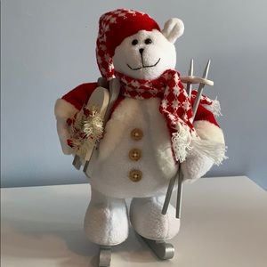 Skating bear decoration